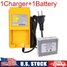 1x Hetronic UCH-2 Charger with 68300900 Battery For HETRONIC Remote Control US