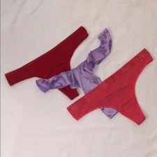 New Victoria's Secret Thong / String Panties 3pk Multicolor Size Extra Large