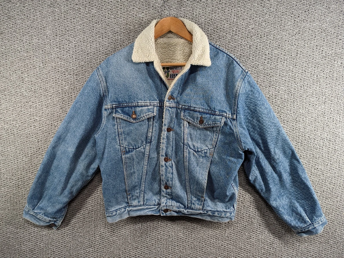 Light blue 2025 denim sherpa jacket