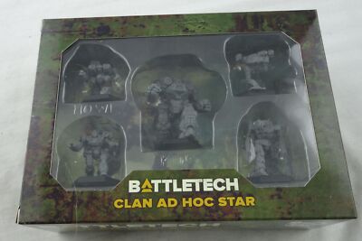 BattleTech: Clan Ad Hoc Star Pack Unpainted Miniatures Set (5) CAT35734