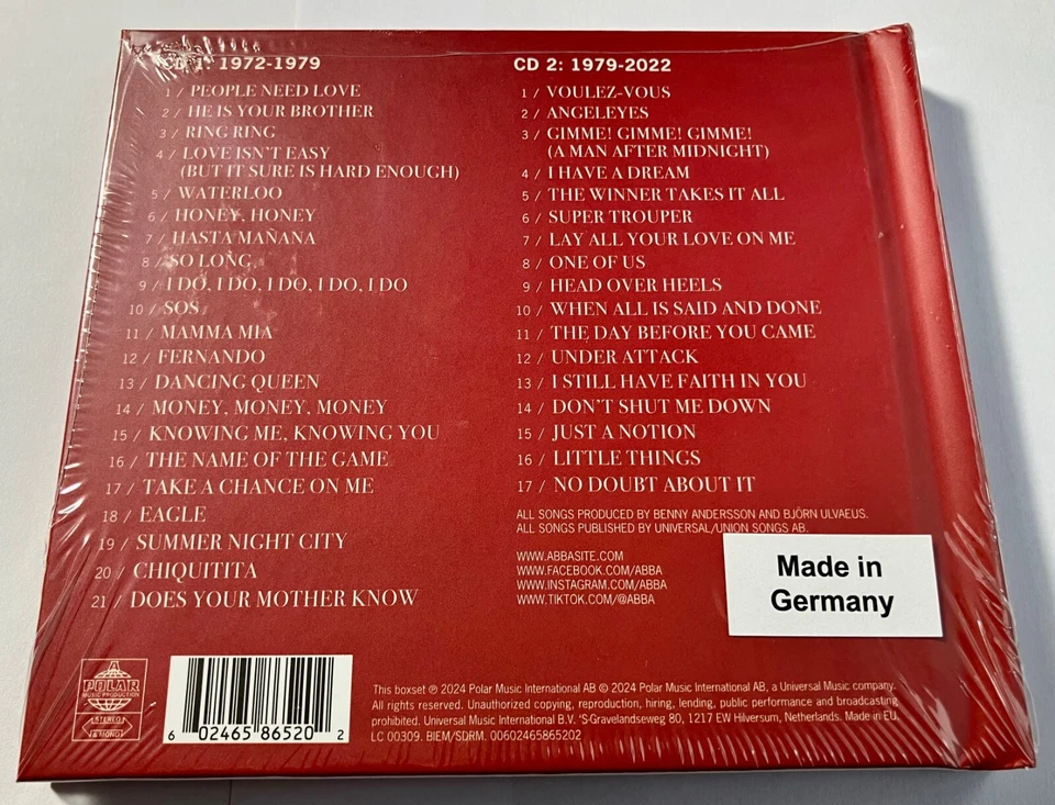 ABBA The Singles - The First Fifty Years - NEW Limited Edition 2 CD 28 Page Book - Image 4 of 4