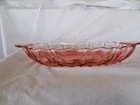Vintage Anchor Hocking Oyster and Pearl Pink Depression 2 Section Relish Dish
