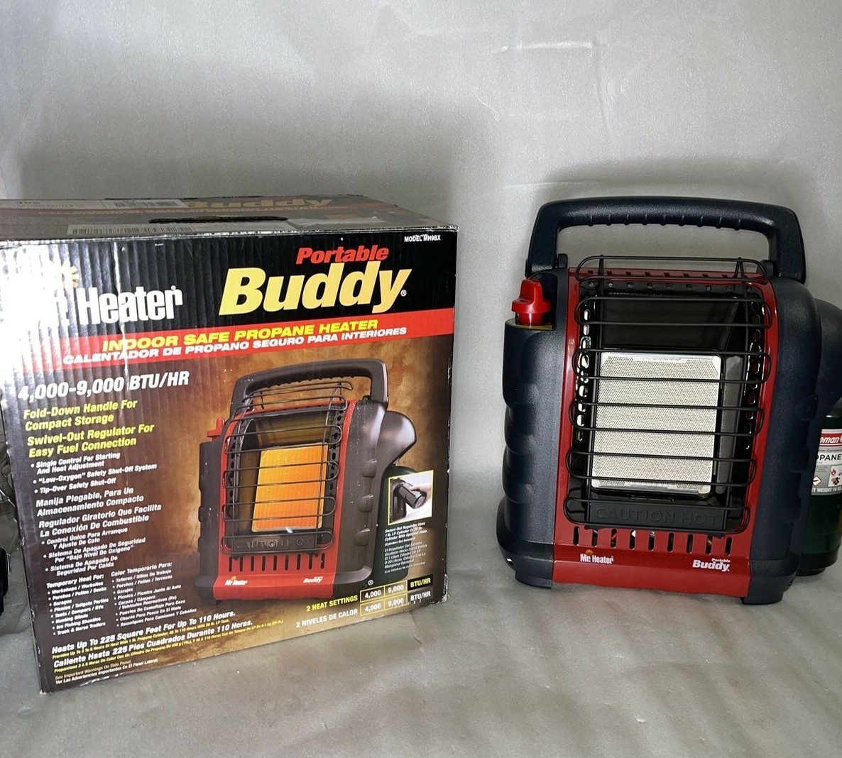 Mr. Heater Portable Buddy Camping, Job Site Propane Gas Heater MH9BX (For  Parts) 89301320000 | eBay