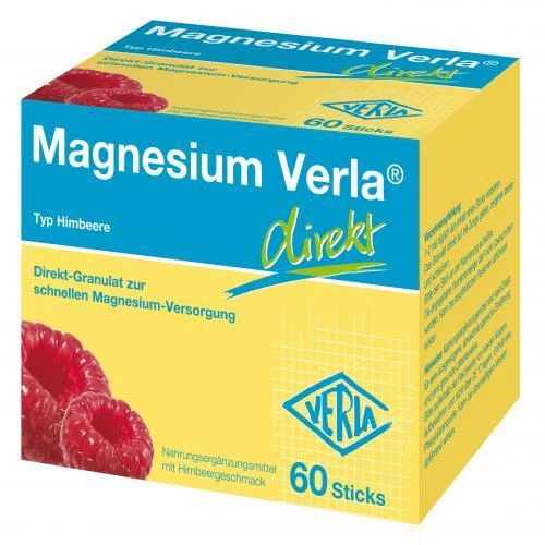 VERLA-PHARM ARZNEIMITTEL GMBH & CO. KG 3x MAGNESIUM VERLA direkt Granulat Himbeere 60 St PZN: 15201141