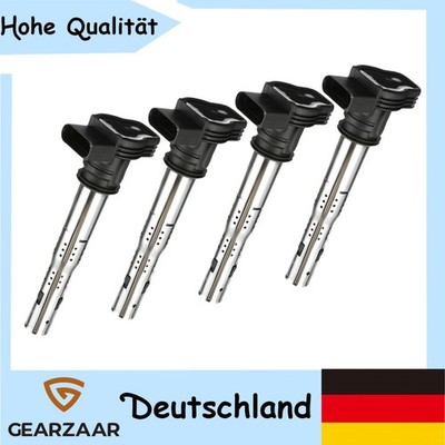 4x Zündspule für Audi A1 A3 A4 B7 A5 A6 Q3 Q5 TT VW Passat 3C Golf 5 6 Tiguan 5N