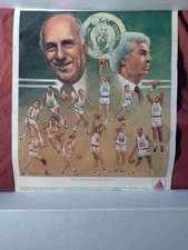 1988-89 Citgo Boston Celtics Team Artwork Poster 10.5x12.5  Excellent 