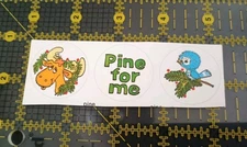 Vintage Stickers Pine Scratch and Sniff Sticker Strip 80s Paper Art