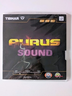 Tibhar Aurus Sound Tischtennisbelag, schwarz 2,1 mm BRANDNEU