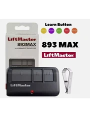 Lift Master 893MAX 3 Button Visor Remote Control Garage Door Opener 1 pack