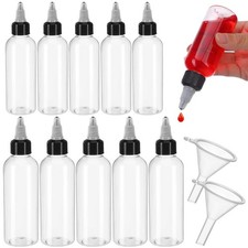Condiment Squeeze Bottles Squeezy for Chefs Small with Lids Leak-proof