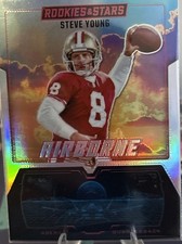 2025 Panini Rookies & Stars - Airborne Steve Young #17 Silver Prizm