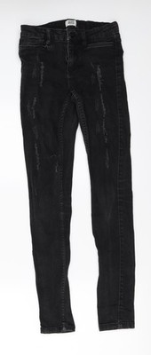 Vera Moda Damen schwarz Denim Skinny Jeans Größe 25 in L30 in