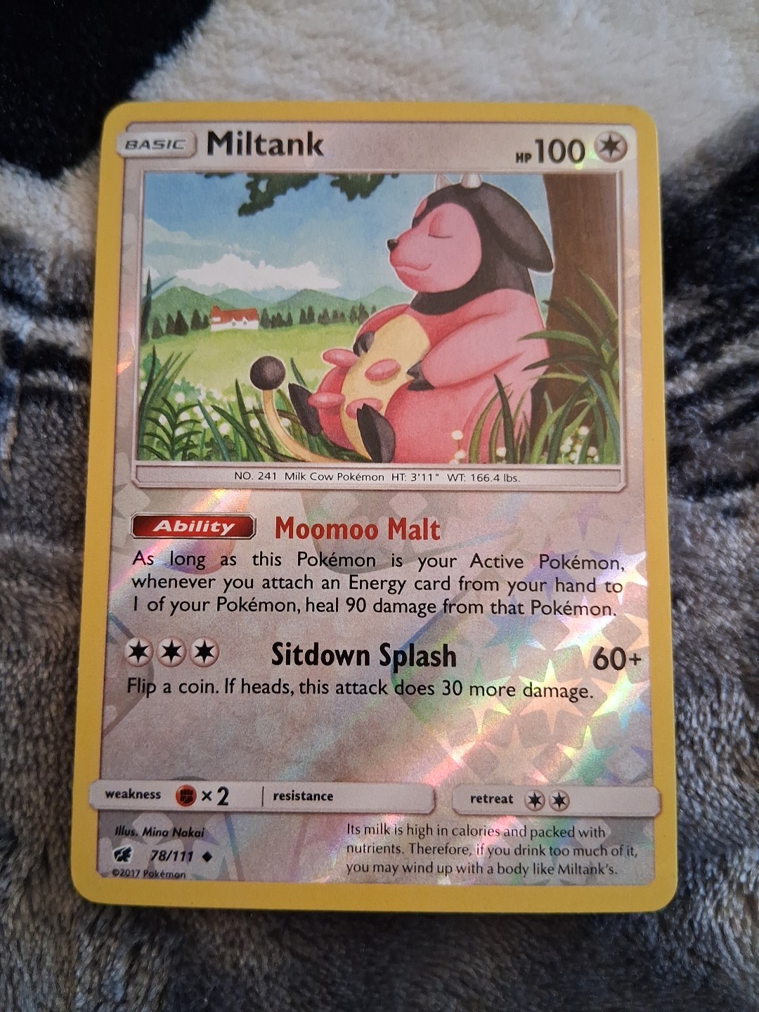 Miltank 78/111 Sm-Crimson Invasion Reverse Holo