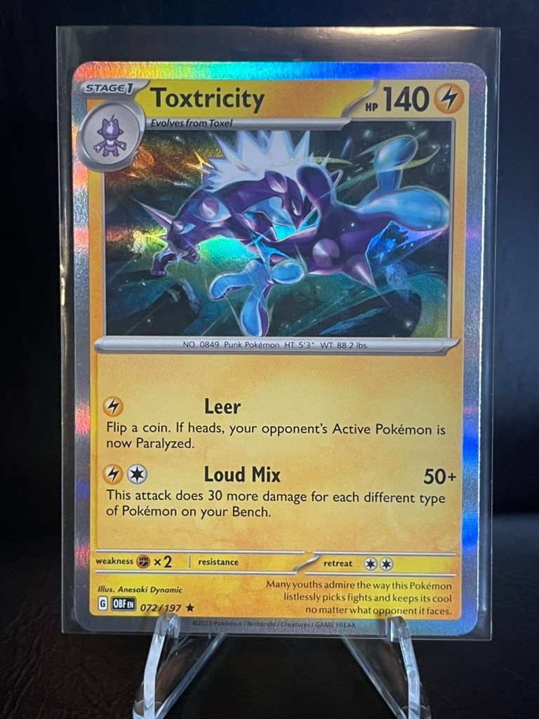 Toxtricity - Holo - 72/197 Obsidian Flames - Pokemon TCG - Near Mint