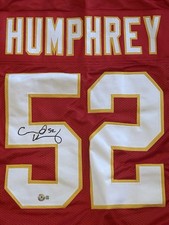 Creed Humphrey Signed Jersey Kansas City Chiefs Autographed Auto Beckett
