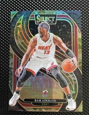 2024-25 Panini Select - Premier Bam Adebayo #163 Green Camo Prizm /125