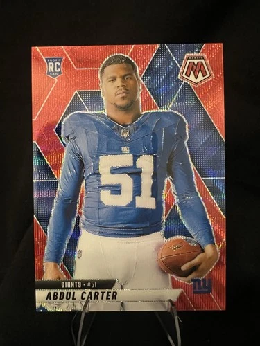 2025 Panini Mosaic Football Red Wave Abdul Carter #282