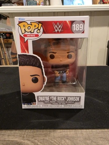 Funko POP! WWE Dwayne The Rock Johnson Figure #189 With Protector