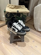 A Bathing Ape BAPE STA Sneaker Gr. 45 Schwarz Weiß Harrods London mit Box & …