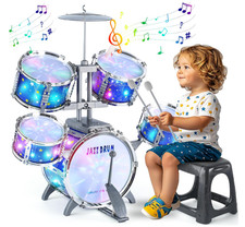 Drum Set for Toddlers 1-3 - Musical Toy Drums Set for Kids - 5 Drums Musical ...