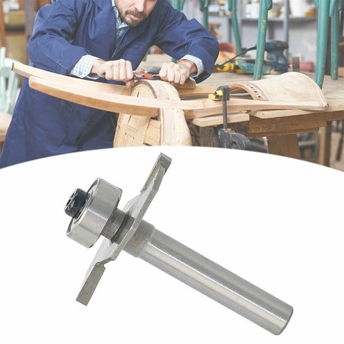 For Knock On furniture T Trim Router Campervan Motorhome 2 Sizes Slot Cutter Bit - Picture 9 of 13