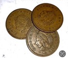 CINCUENTA (50) CENTAVOS  lot D MEXICO  snake world 3 LARGE COLLECTIBLE COINS — photo 1
