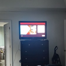 Black Flat Screen TV Wall Mounted