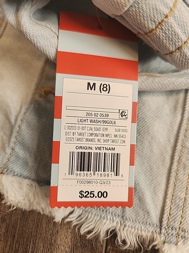 Girls Hooded Jean Jacket Cat & Jack Light Wash Blue NWT Medium (8) Snap Buttons - Picture 3 of 4