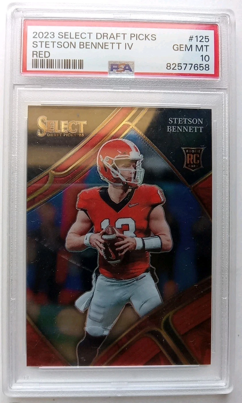 Stetson Bennett Panini Select Draft Picks #125 Red