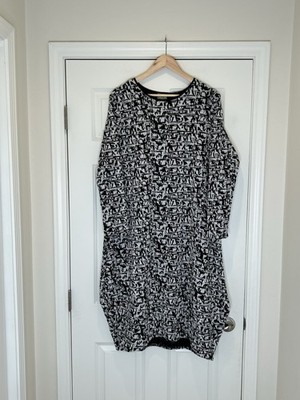 Niche Nilgun Derman Knit Dress Langenlook Abstract Knit Midi M