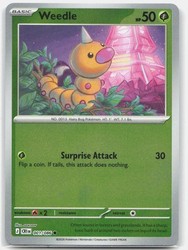 Weedle 001/086 Chaos Rising Reverse Holo Common