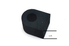 1x Tank-Lagergummi verl&auml;ngert f&uuml;r Kraftstofftank / Nachbautank Simson S51