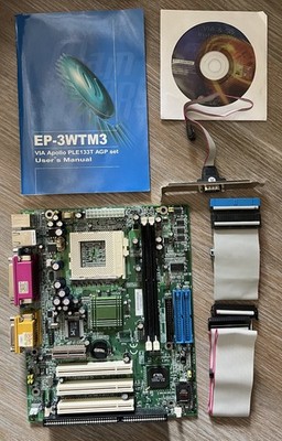 EPoX EP-3WTM3 Motherboard Socket 370 Tualatin ISA Slot NOS BOXED - Tested Workin