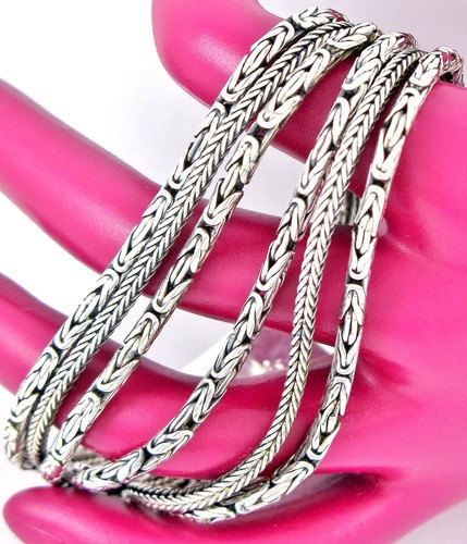 Sterling Silver 925 Silpada B1452 Go Gorgeous 6-Strand Byzantine & Foxtail Link - Picture 2 of 15