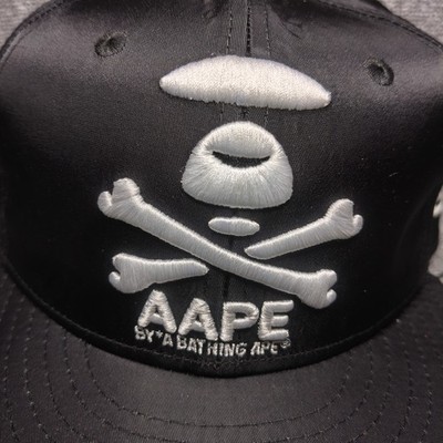 AAPE BY A BATHING APE New Era 9FIFTY Snapback Cap Hat Black Skull