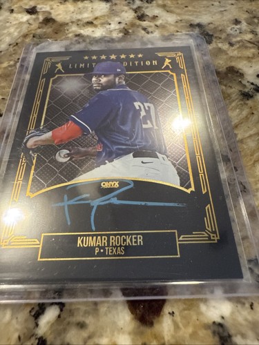 2024 Onyx Spring Signings On Card Auto Limited Edition Kumar Rocker Rangers 2 - Picture 3 of 3