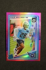 2025 Donruss #378 Kalel Mullings Optic Rated Rookies Preview Pink