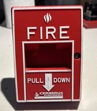 SIEMENS CERBERUS PYROTRONICS MSI-10B MANUAL PULL STATION FIRE ALARM 