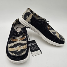 Hey Dude Wendy Aztec Southwestern Buckle Exclusive Women's Size 7 Loafers New
