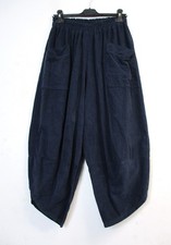 Ladies Lagenlook 100%  Cotton Corduroy Pants Pockets Sizes:Onesize:Regular 12-16