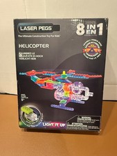 Laser Pegs 8-in-1 HELICOPTER Building Set Construction Toy for Kids Blocks NIB