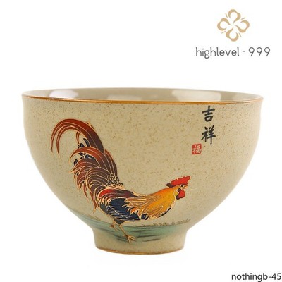 7.6*4.8CM Golden Chicken Tea Master Cup Chinese Tea Tea Bowl Handmade Ceramic