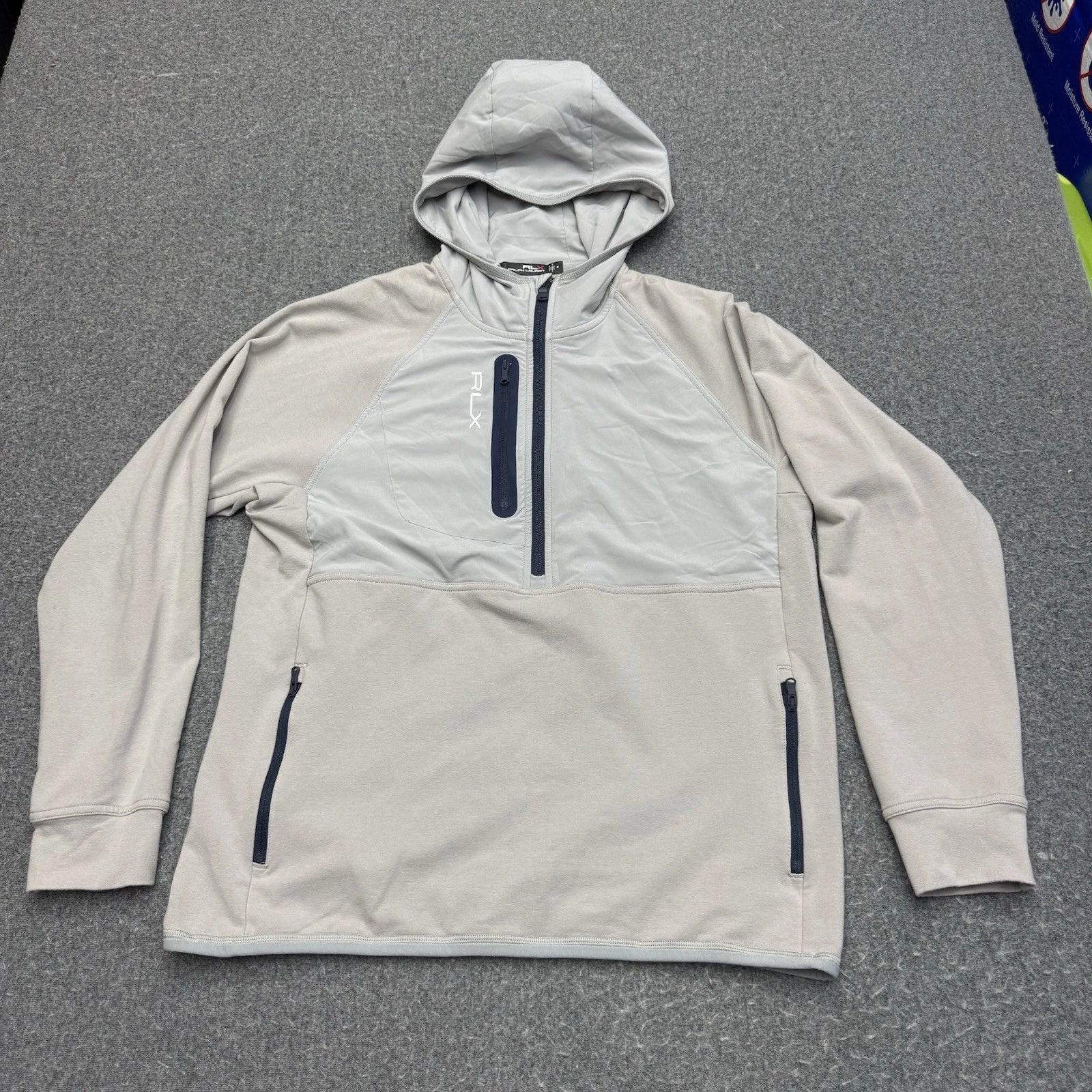 Ralph Lauren RLX Performance Hybrid Half Zip Hoodie Pullover Mens Medium Golf image 1