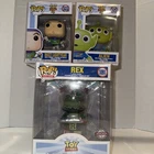 Toy Story Funko Pop Lot (3) In Cases Buzz Lightyear,Rex, Alien