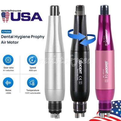 Air Motor 4:1 Nose Cone 4 Hole 360° Swivel Dental Hygiene Prophy Handpiece