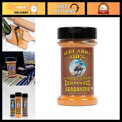 BBQ Rub Powder - Smoky Bacon Gunpowder Seasoning for Beef, Steak & Grilling