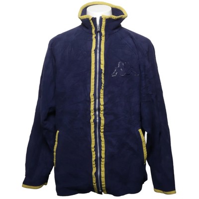 Kappa, Fleecejacke, Herren, Größe: L, Blau/Gelb, Polyester, Fleece #guV