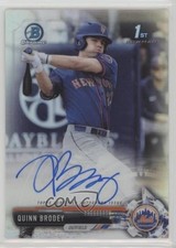 2017 Bowman Draft Chrome Pick Refractor 118/499 Quinn Brodey #CDA-QB Auto 0g4