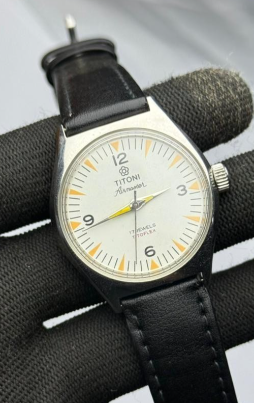 VINTAGE TITONI AIRMASTER 17-JEWELS TITOFLEX Men's Watch | eBay