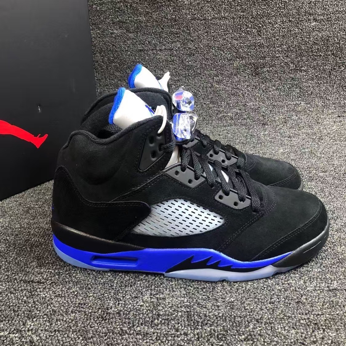 Size 13 - Jordan 5 Retro Mid Racer Blue for sale online | eBay